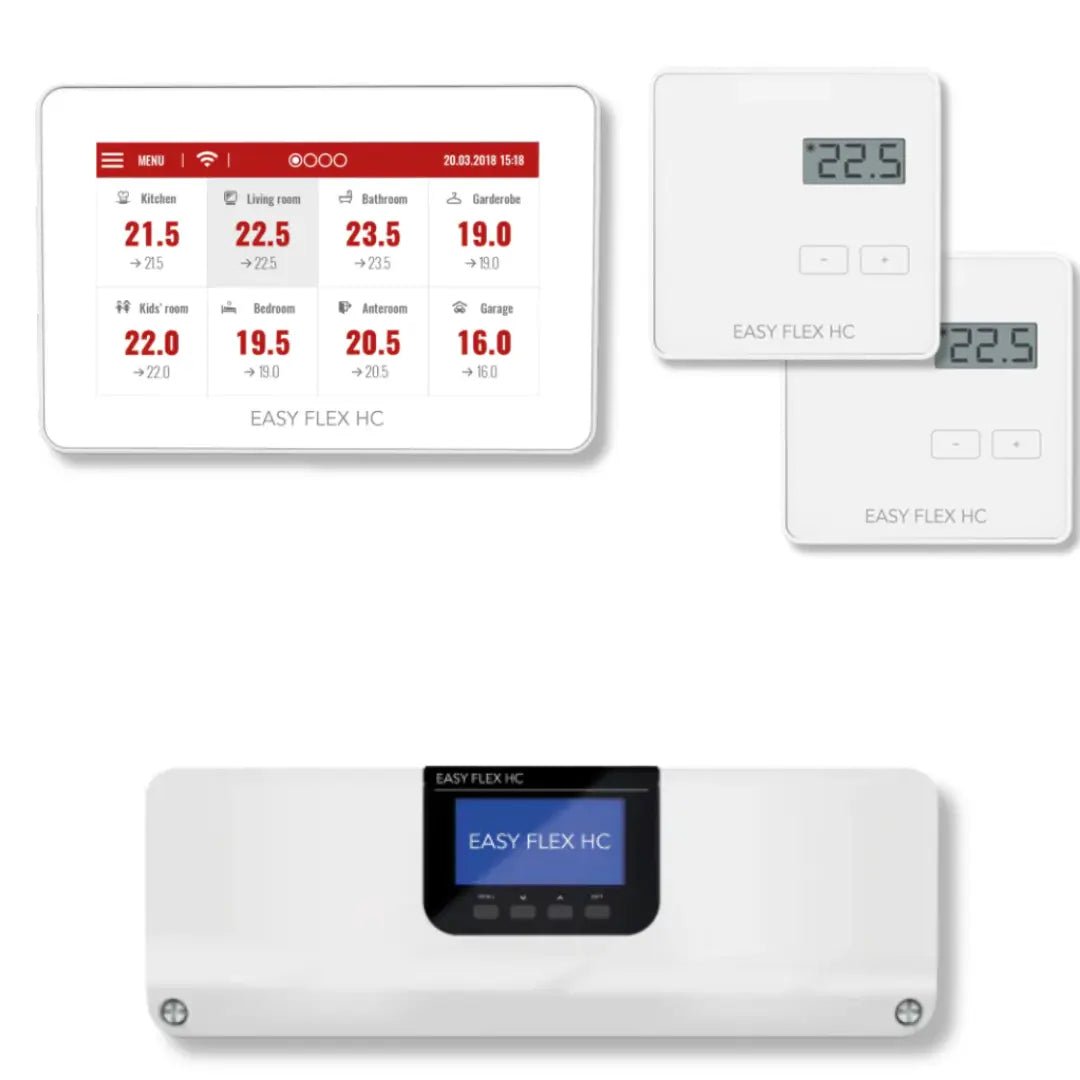 Robot Easy Flex H&C bedraad pakket met wifi inclusief master 2 thermostaten en wifi module